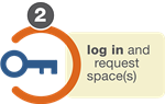 Login and request a space